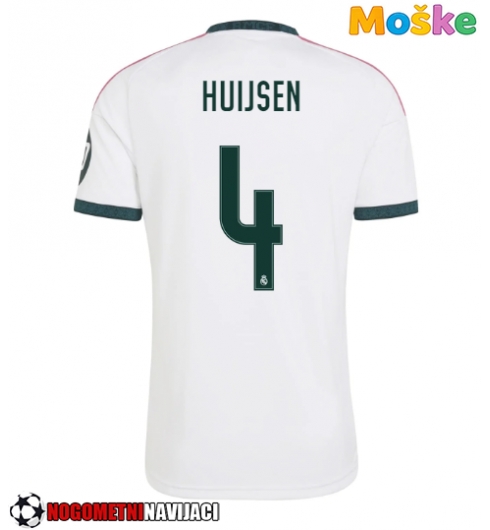 Moške Nogometnih dresov Real Madrid Dean Huijsen #4 Domači 2026-27 Kratki rokavi Moške Nogometnih dresov Real Madrid Dean Huijsen #4 Domači 2026-27 Kratki rokavi